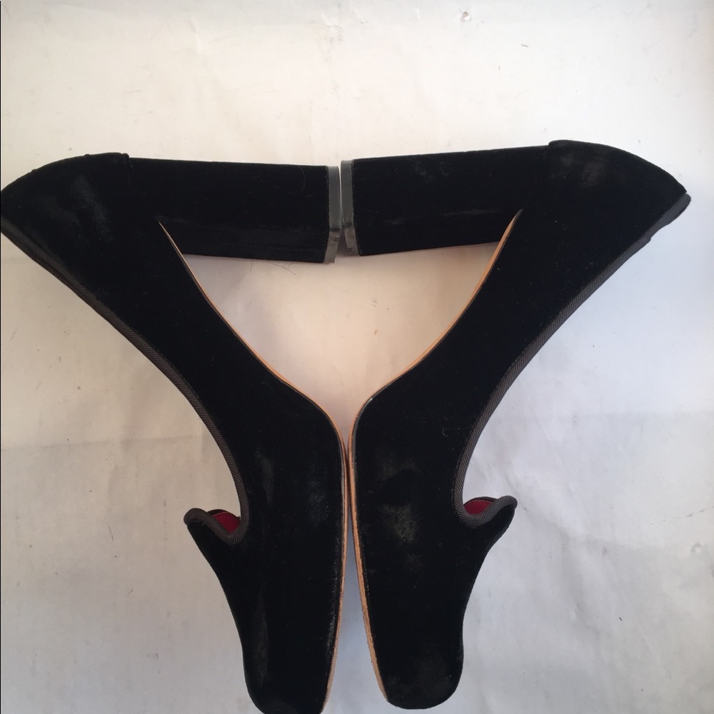 Cole Haan Air Morgan Black Velvet Pumps 10 B - Picture 7 of 8
